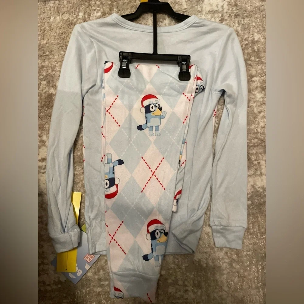 Bluey Kids Pajama Set - Light Blue size 10-NWT